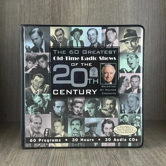 60 Greatest Old-Time Radio Shows Of The 20TH Century Walter Cronkite Audio CD - Picture 1 of 8